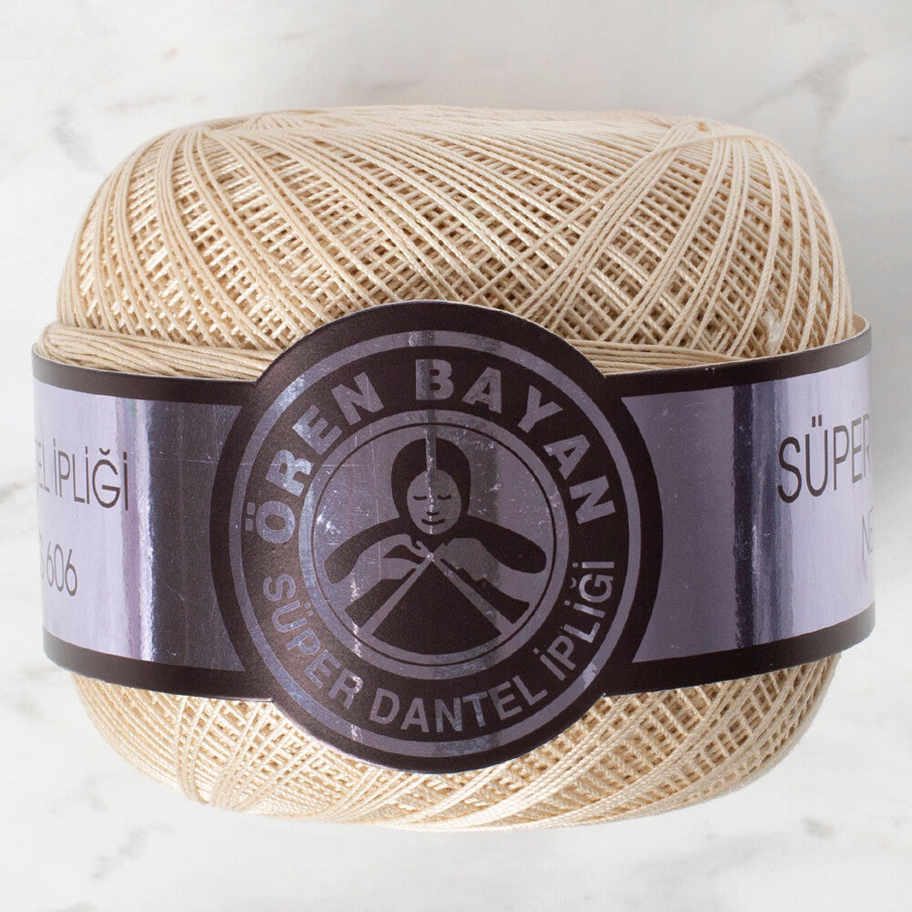 Örenbayan Süper No:50 Krem Dantel İpi